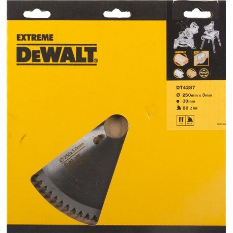DT4287-QZ CZB 250x30x80t, trapezium, negatief 5°, kerf 3,0mm