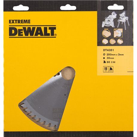 DT4351-QZ CZB 250x30x60t, wisseltand, positief 10°, kerf 3,0mm