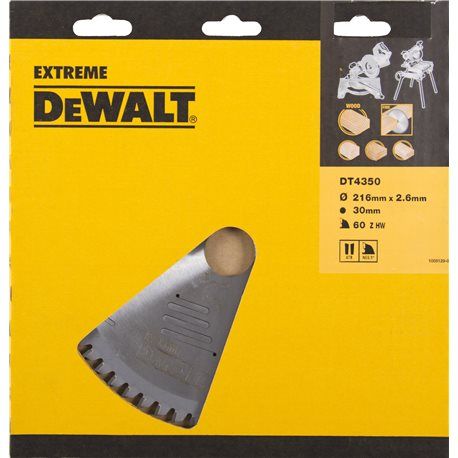 DT4370-QZ CZB 216x30x60t, trapezium, negatief 5°, kerf 2,6mm