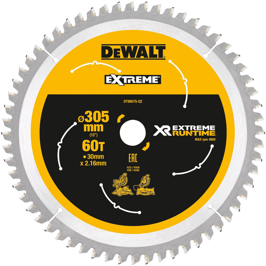 DT99575-QZ Xtreme Runtime 305mm x 30mm 60T CSB