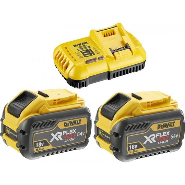 DCB118X2-QW 54V XR FLEXVOLT Accu starterpack (2x DCB547 + XR multivoltage snellader)