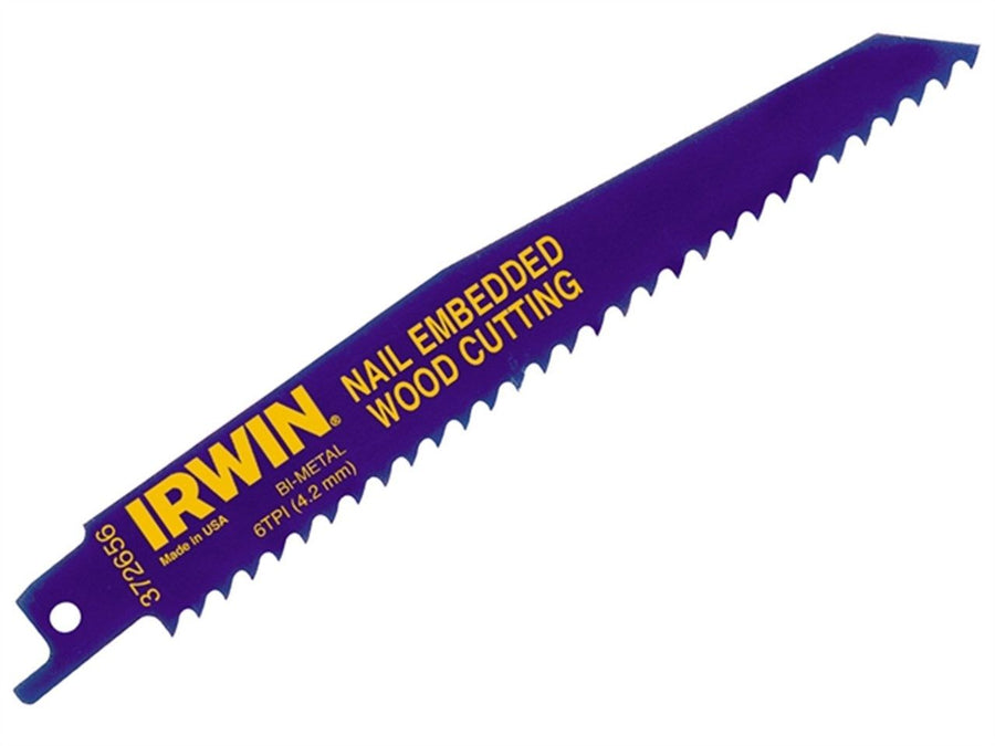 656R 6 / 150 mm 6TPI, zagen van hout met spijkers