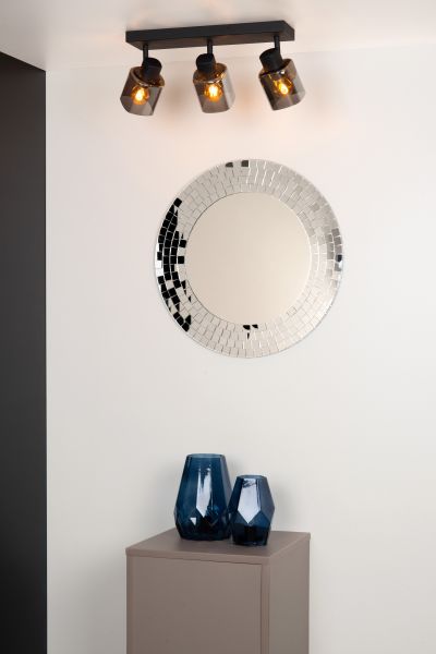 Plafondspot 3xE14 Zwart