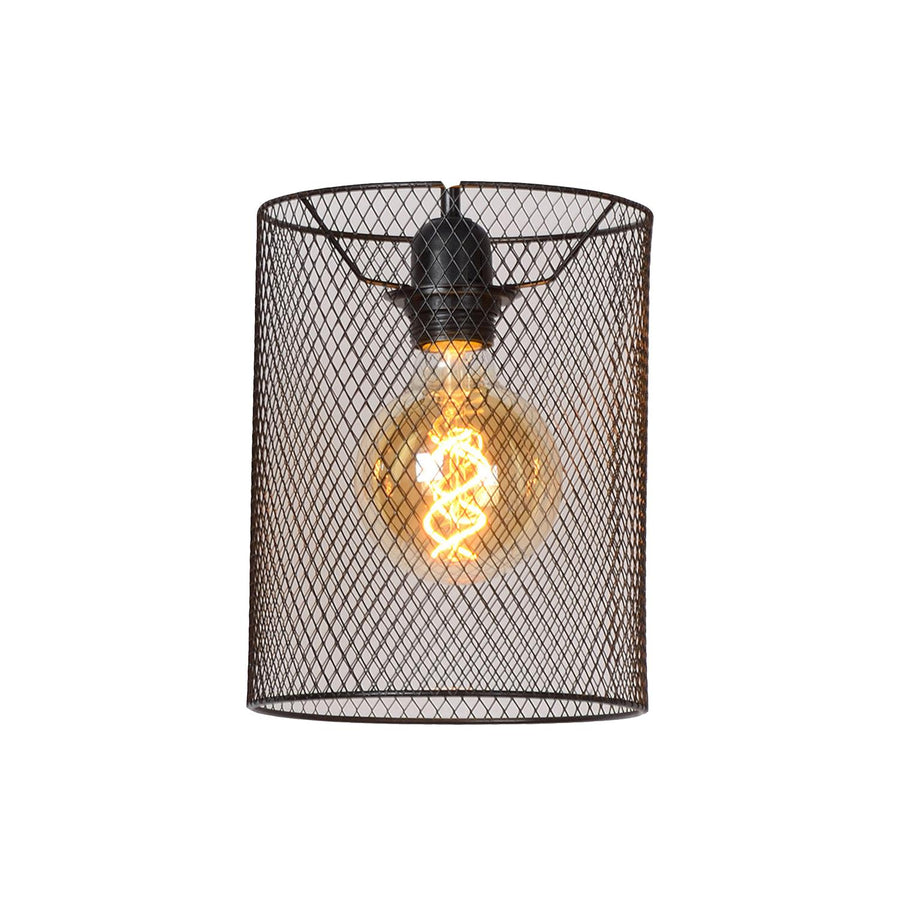 Lucide BASKETT lampenkap Ø 18 cm, zwart