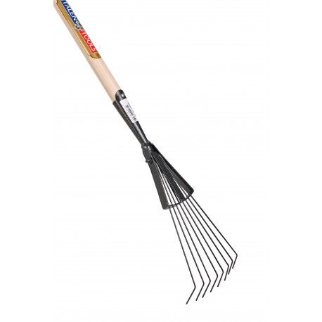 Gazonhark Professioneel Gesmeed 8 tanden Essenhouten steel 160 cm