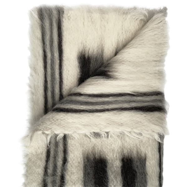 Malagoon vloerkleed pattern 2 - gebroken wit, grijstinten - 150x200cm 100% wol