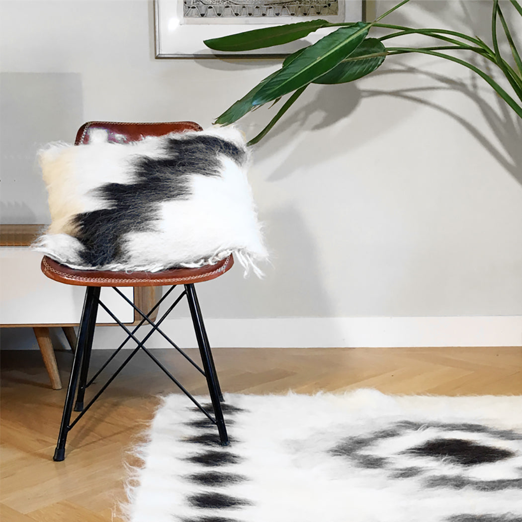 Malagoon vloerkleed pattern 6 - gebroken wit, grijstinten - 150x200cm 100% wol