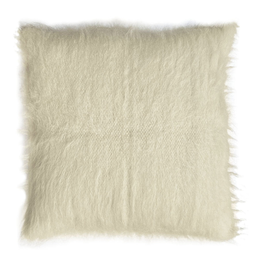 Malagoon vloerkussen zigzag – gebroken wit, grijstinten – 90x90 cm, 100% wol