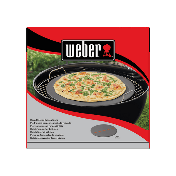 Weber geglazuurde Pizzasteen rond 36 cm