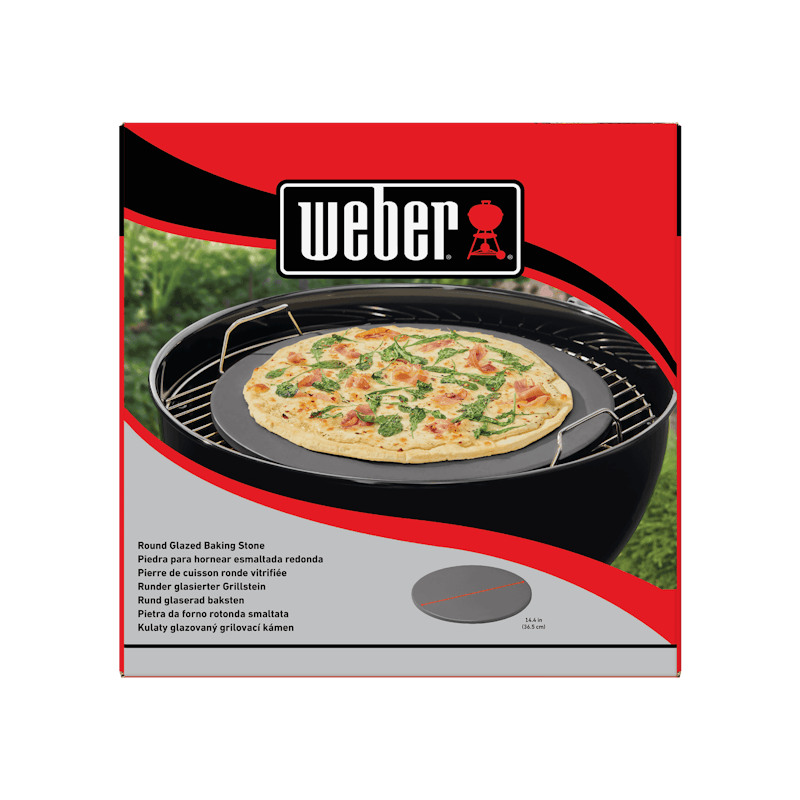 Weber geglazuurde Pizzasteen rond 36 cm