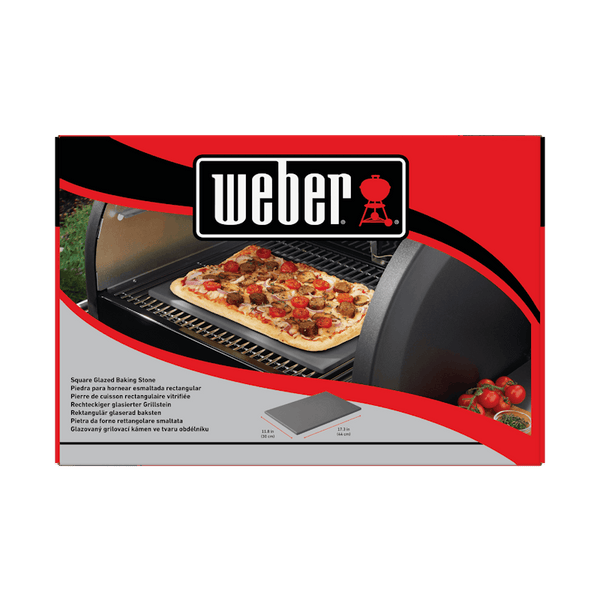 Weber geglazuurde Pizzasteen 30 x 44 cm