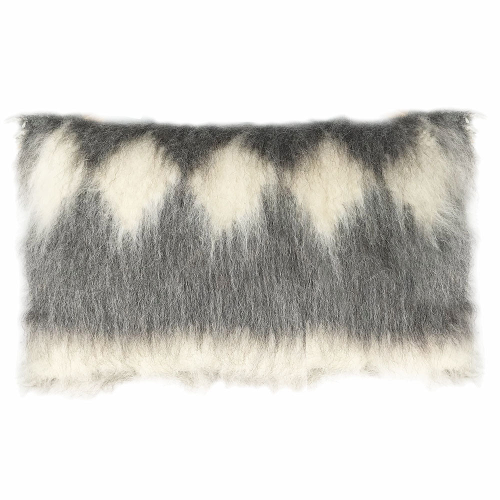 Malagoon sierkussen diamond - grijs - 40x70cm 100% wol