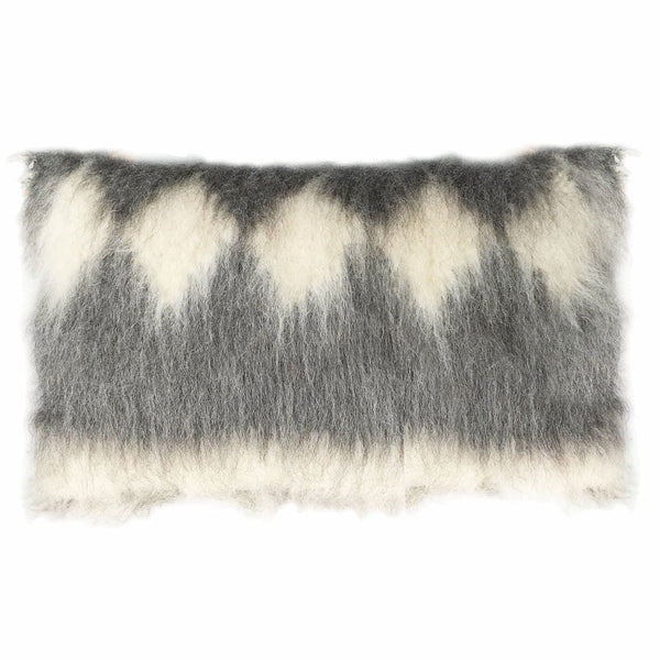Malagoon sierkussen diamond - grijs - 40x70cm 100% wol