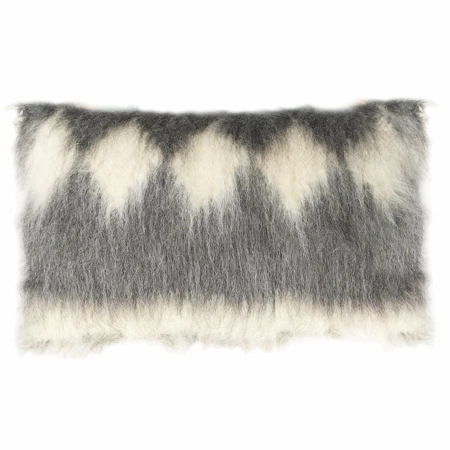 Malagoon sierkussen diamond - grijs - 40x70cm 100% wol