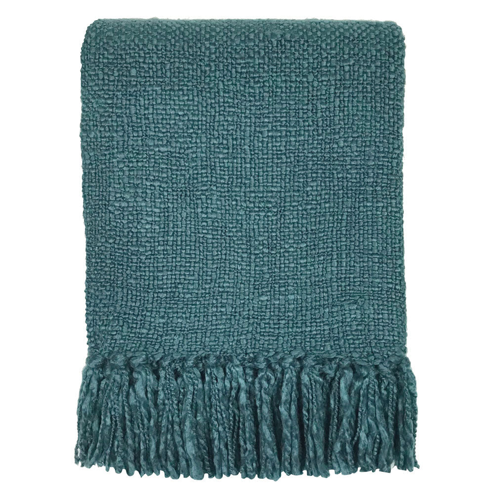 Malagoon plaid solid - donker loodblauw - 125x150cm