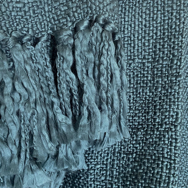 Malagoon plaid solid - donker loodblauw - 125x150cm