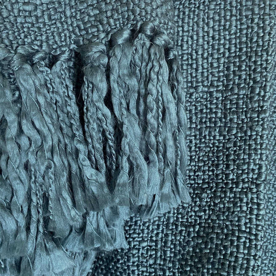 Malagoon plaid solid - donker loodblauw - 125x150cm