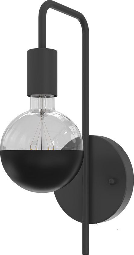 Wandarmatuur Zwart E27