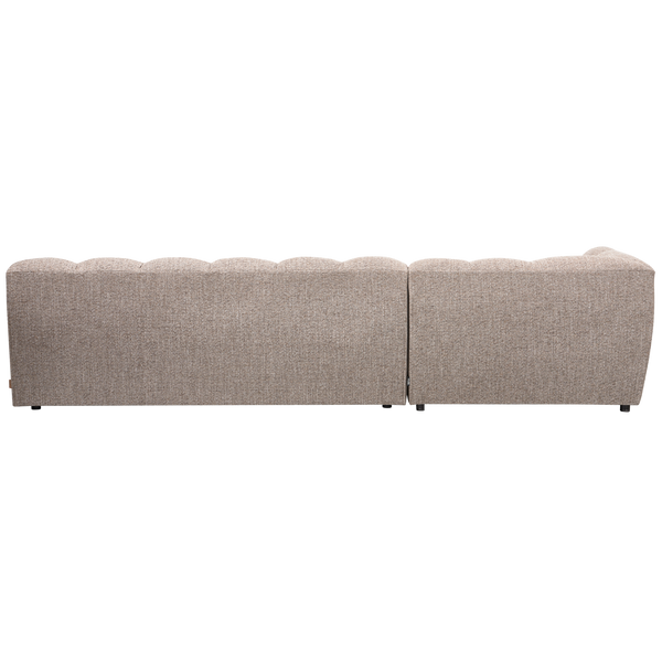 ALLURE CHAISE LONGUE LINKS GEWEVEN STOF BRUIN MELANGE