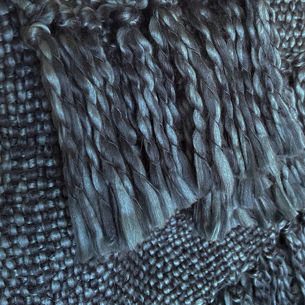 Malagoon plaid marble - donkerblauw - 125x150cm