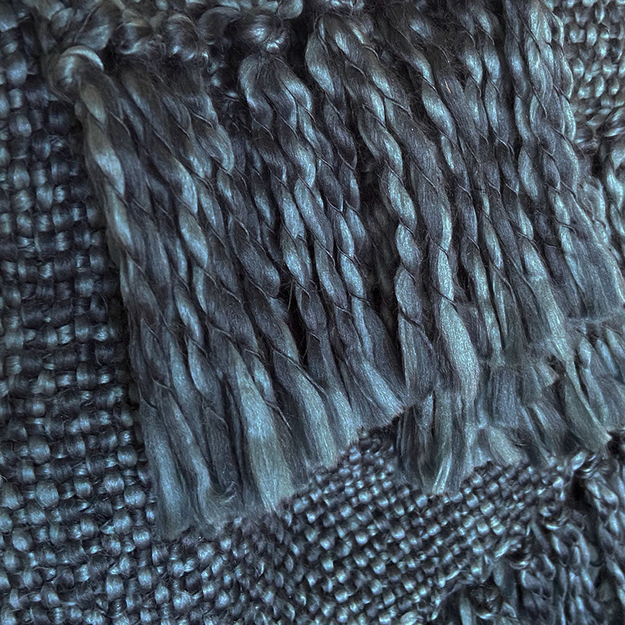 Malagoon plaid marble - donkerblauw - 125x150cm