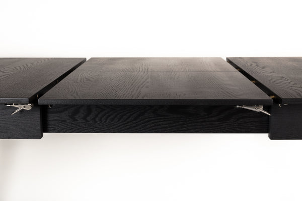 Tafel Glimps 120/162x80 Zwart