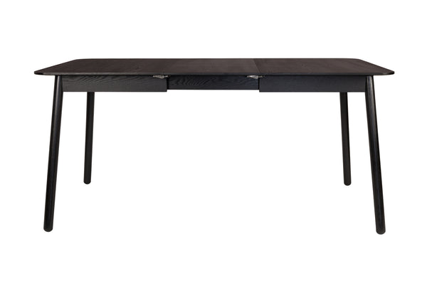 Tafel Glimps 120/162x80 Zwart