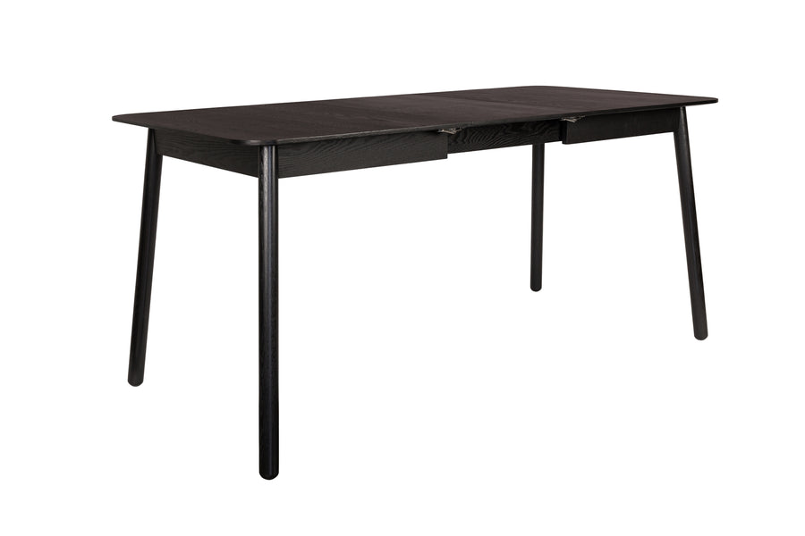 Tafel Glimps 120/162x80 Zwart