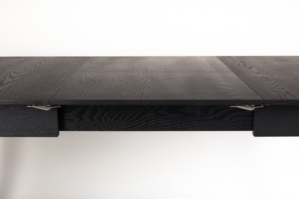 Tafel Glimps 120/162x80 Zwart