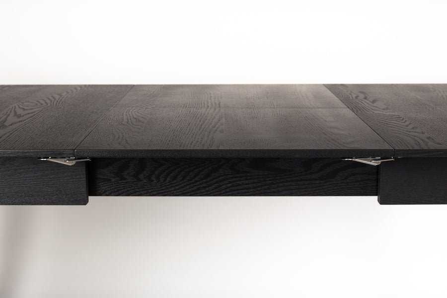 Tafel Glimps 120/162x80 Zwart