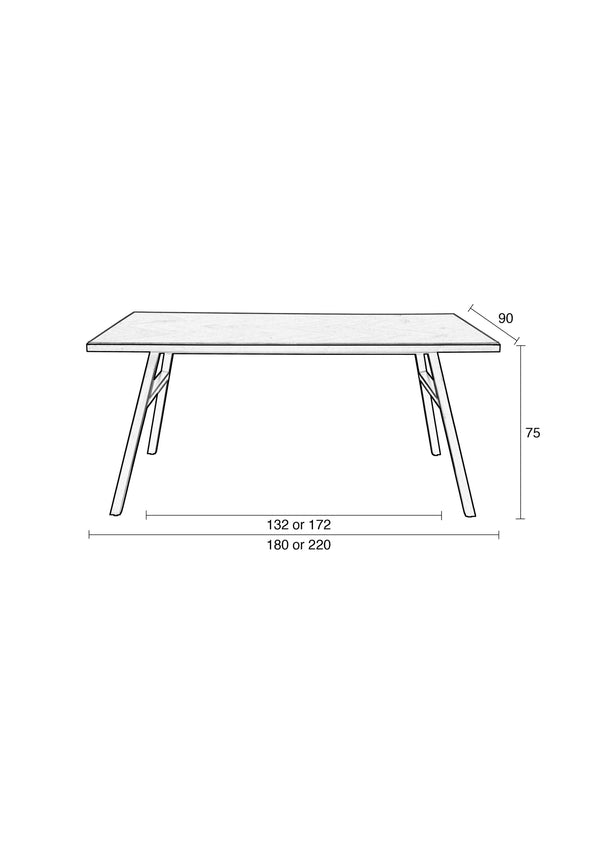 Tafel Seth 180x90 Eiken