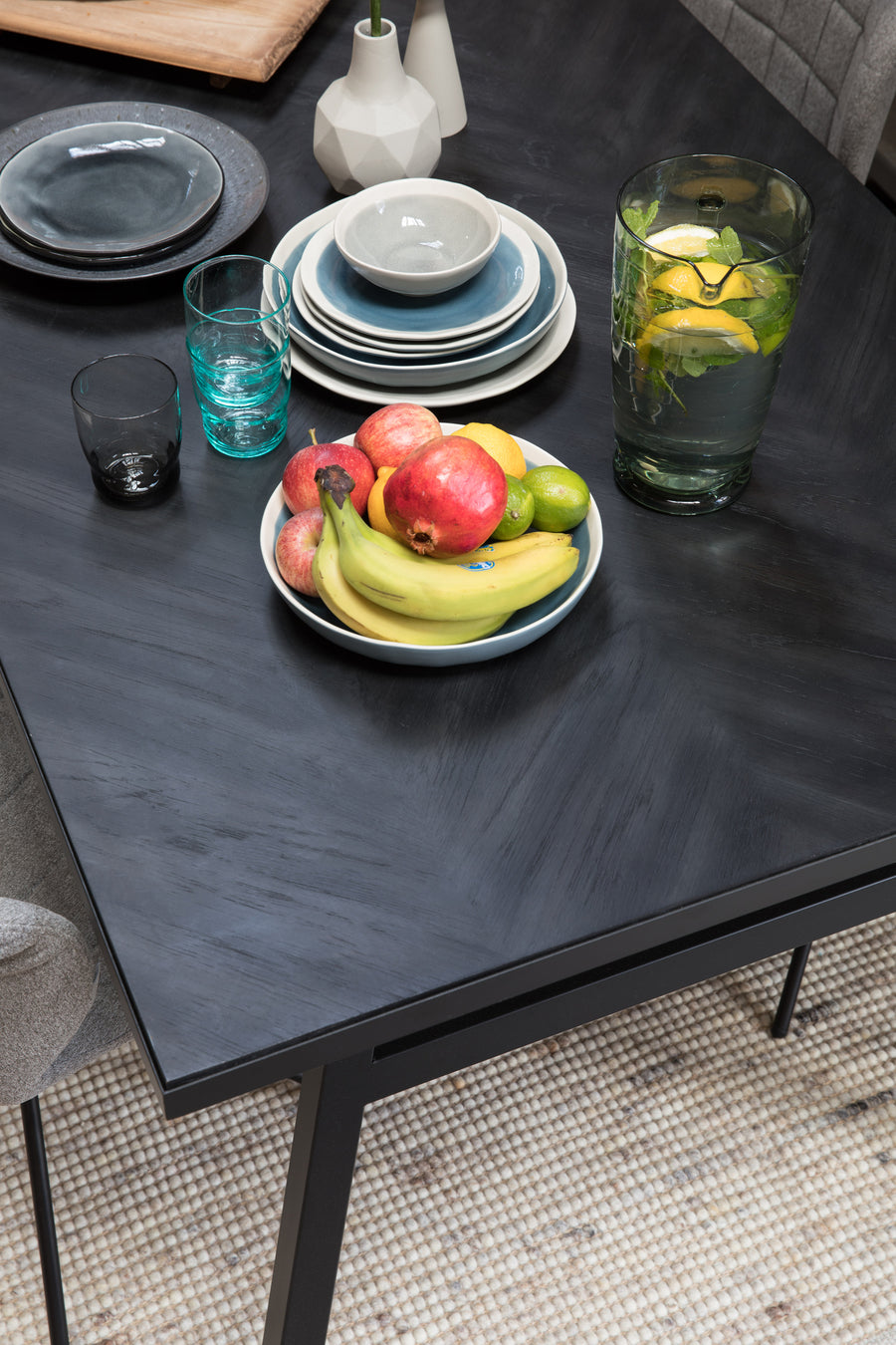 Tafel Seth 220x90 Zwart