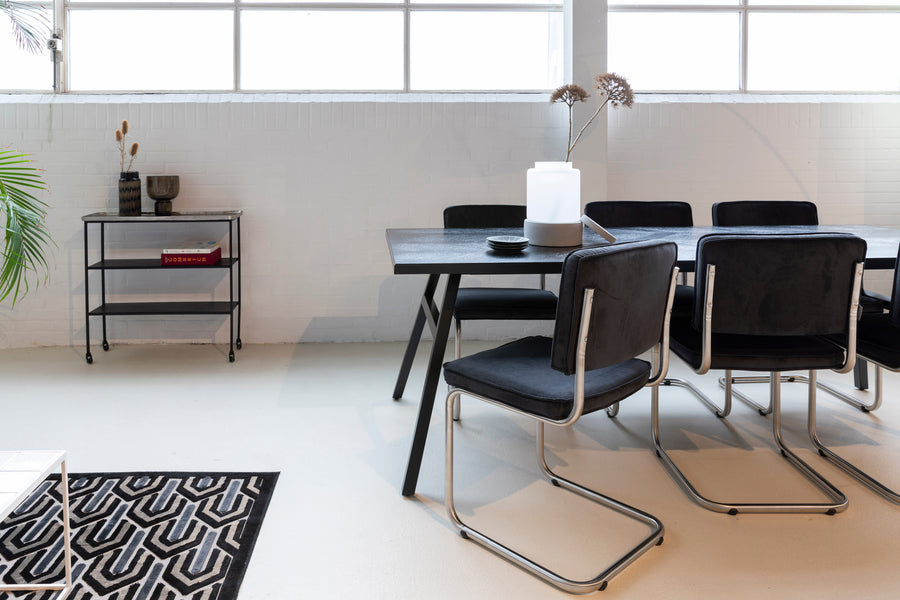 Tafel Seth 220x90 Zwart
