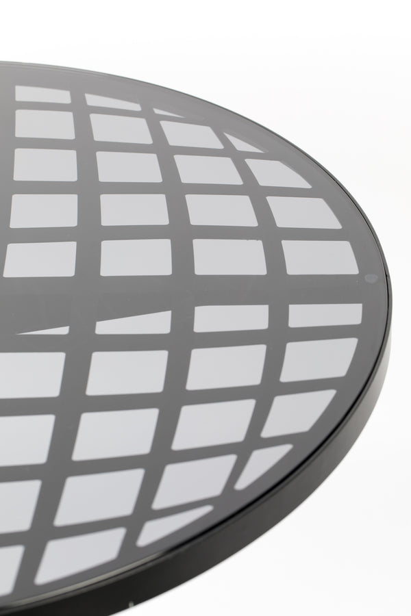 Albert tuintafel/ bistrotafel rond 80 cm zwart