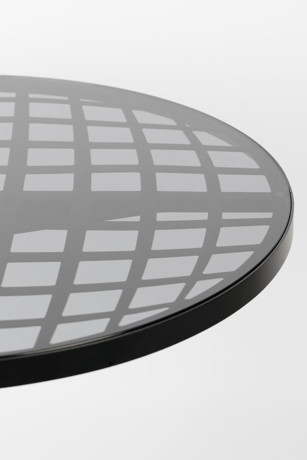 Albert tuintafel/ bistrotafel rond 80 cm zwart