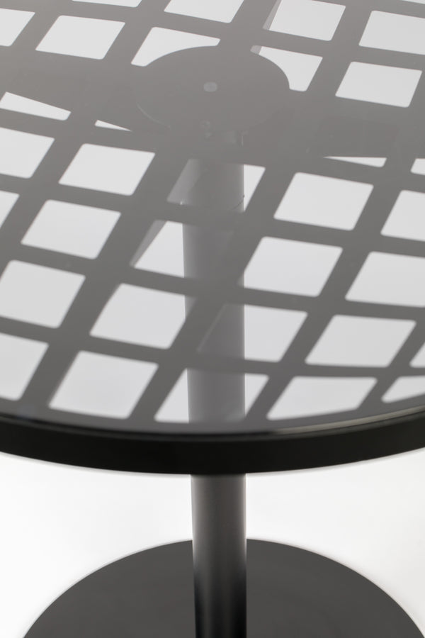 Albert tuintafel/ bistrotafel rond 80 cm zwart