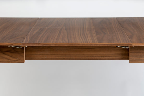 Tafel Glimps 120/162x80 Notenhout