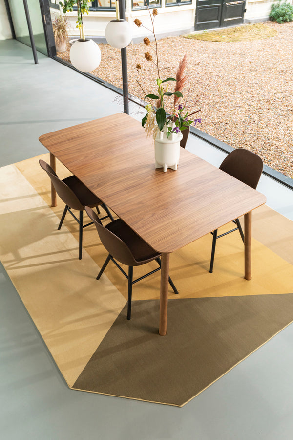 Tafel Glimps 180/240x90 Notenhout