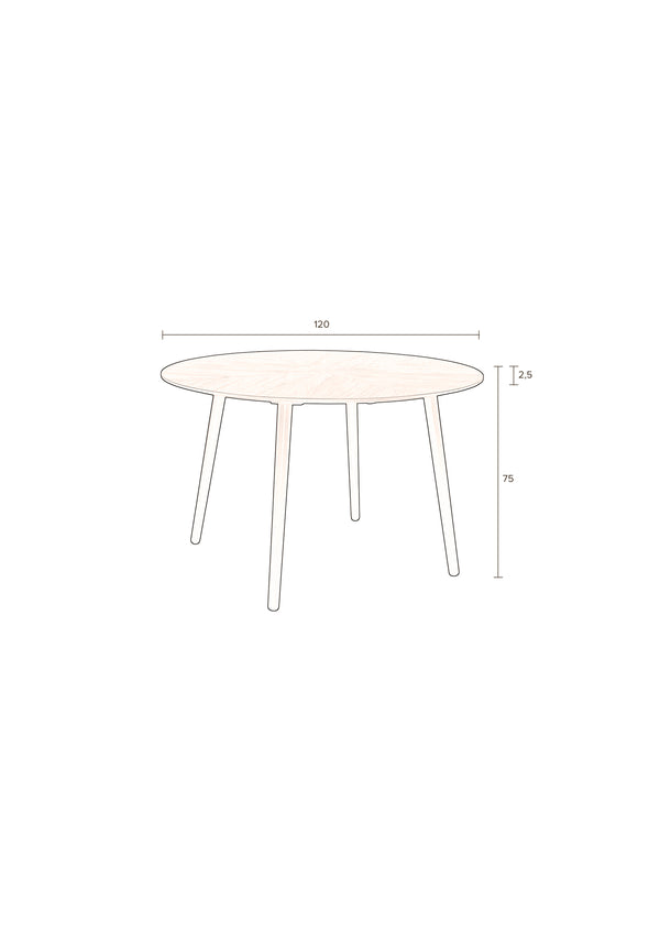 Tafel Clover 120'