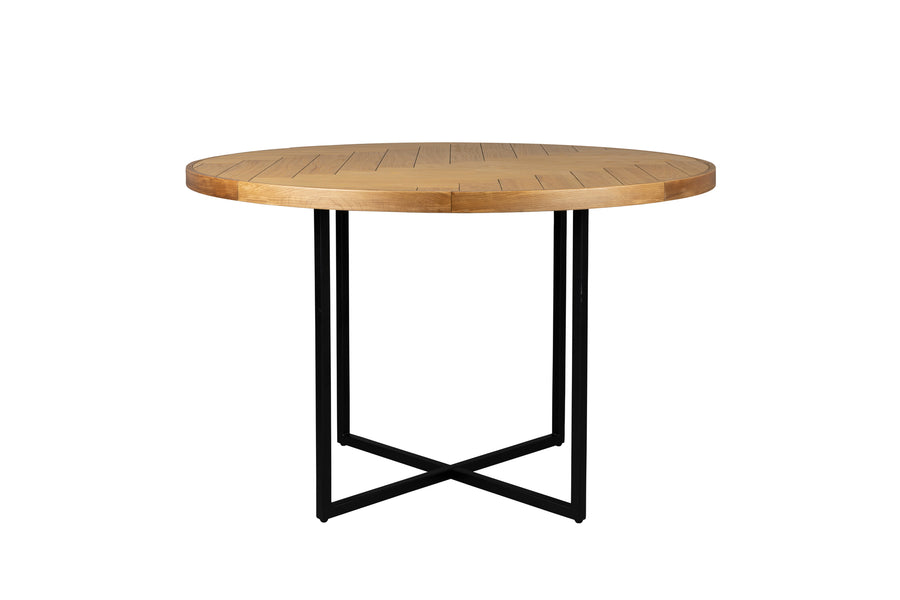 Class eettafel rond 120 cm eikenhout