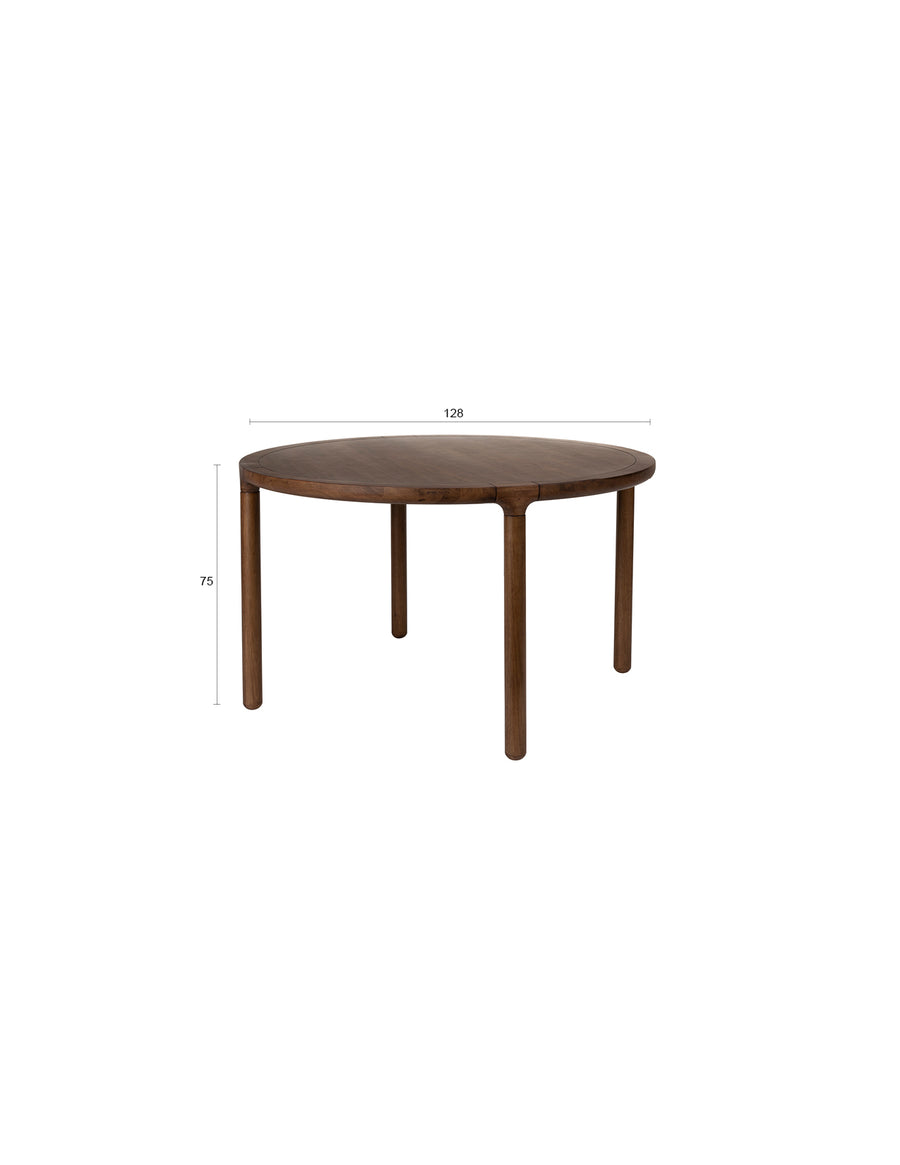 Tafel Storm '128 Notenhout