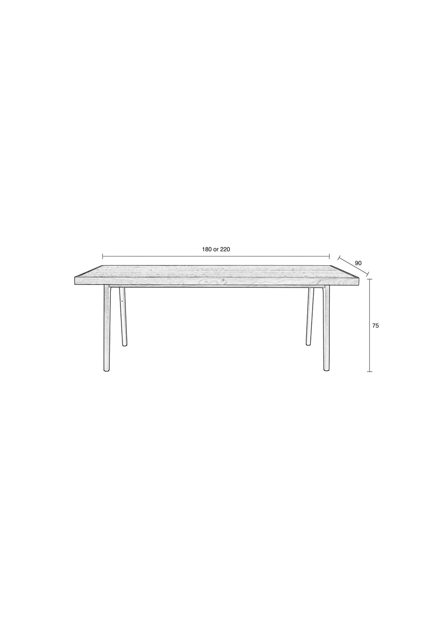 Harvest eettafel 180x90 cm hout