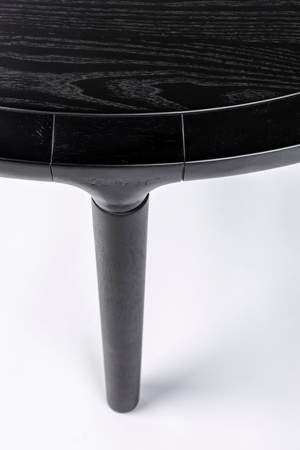 Storm eettafel rond 128 cm hout zwart