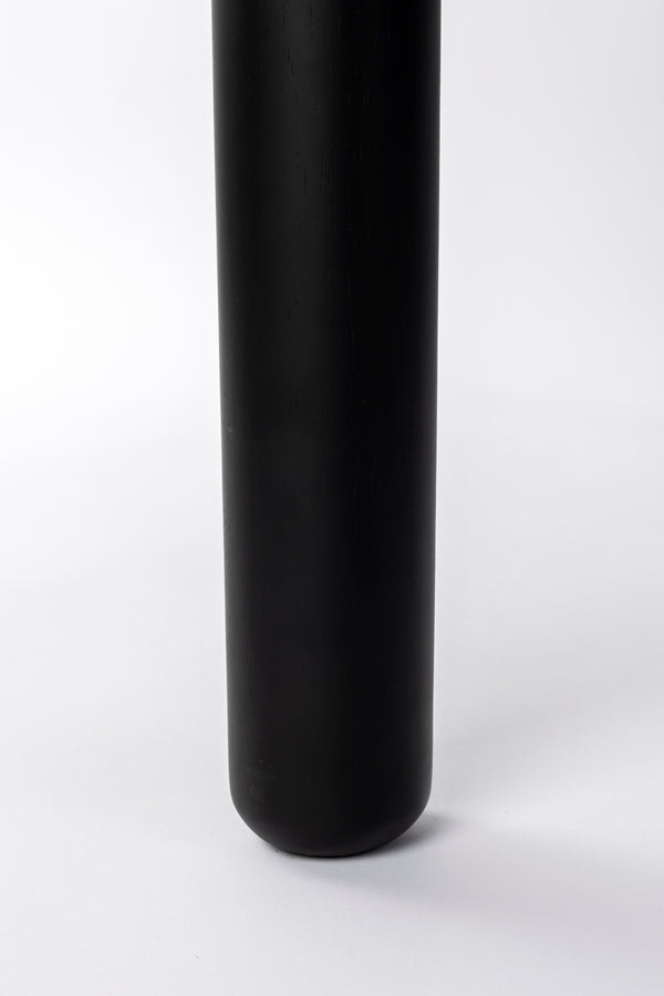 Storm eettafel rond 128 cm hout zwart