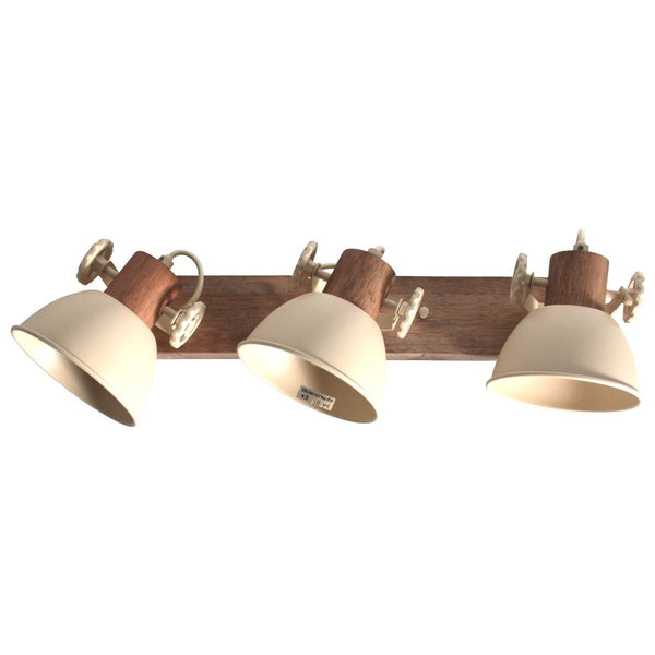 Gearwood 2133cr – crème plafondlamp met houtdetails