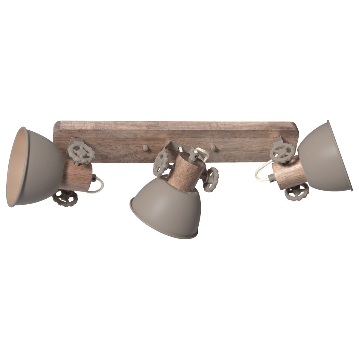 Gearwood 2133ta – taupe plafondlamp met houtdetails