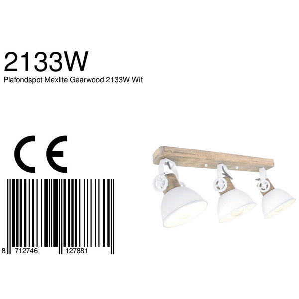 Plafondlamp Gearwood 2133W Wit