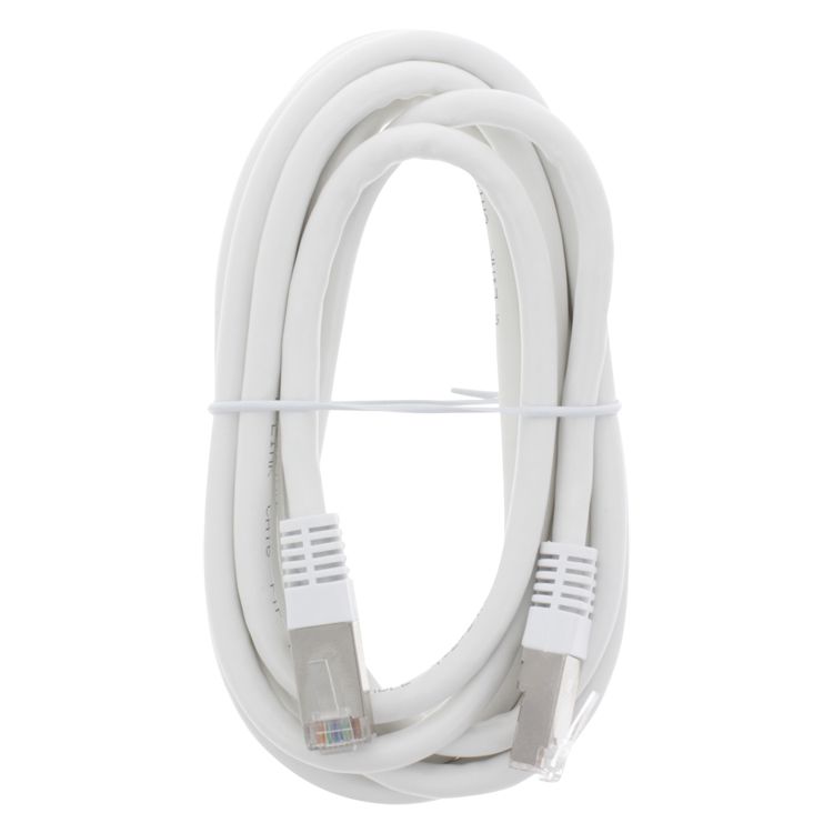 Ql ftp kabel cat6/2rj45 kpn wit 1.5m