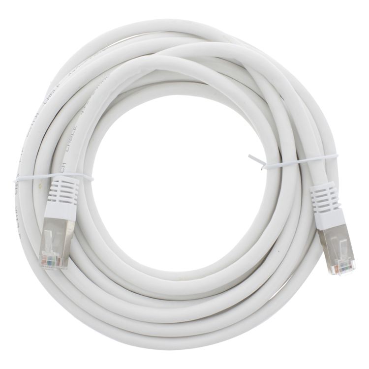 Ql ftp kabel cat6/2rj45 kpn wit 3m
