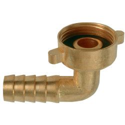 Hoekschroefkop. messing 3/4-1''